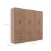 Guarda-Roupa Casal New Monaco 6 Portas 12 Gavetas Demolição