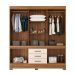 Guarda-Roupa Casal New Murano 10 Portas 3 Gavetas Amêndola e Off White