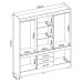 Guarda-Roupa Casal New Murano 10 Portas 3 Gavetas Amêndola e Off White