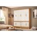 Guarda-Roupa Casal New Murano 10 Portas 3 Gavetas Amêndola e Off White
