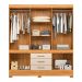 Guarda-Roupa Casal New Murano 10 Portas 3 Gavetas Cinnamon e Off White