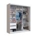 Guarda-Roupa Casal Ofélia 2 Portas 2 Gavetas Branco