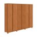 Guarda-Roupa Casal Ollie com Pés 6 Portas 6 Gavetas Amêndoa