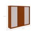 Guarda-Roupa Casal Ollie sem Pés 3 Portas 6 Gavetas Frassino e Off White