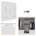 Guarda-Roupa Casal Oregon 6 Portas 4 Gavetas Neve