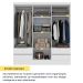 Guarda-Roupa Casal Oregon 6 Portas 4 Gavetas Neve