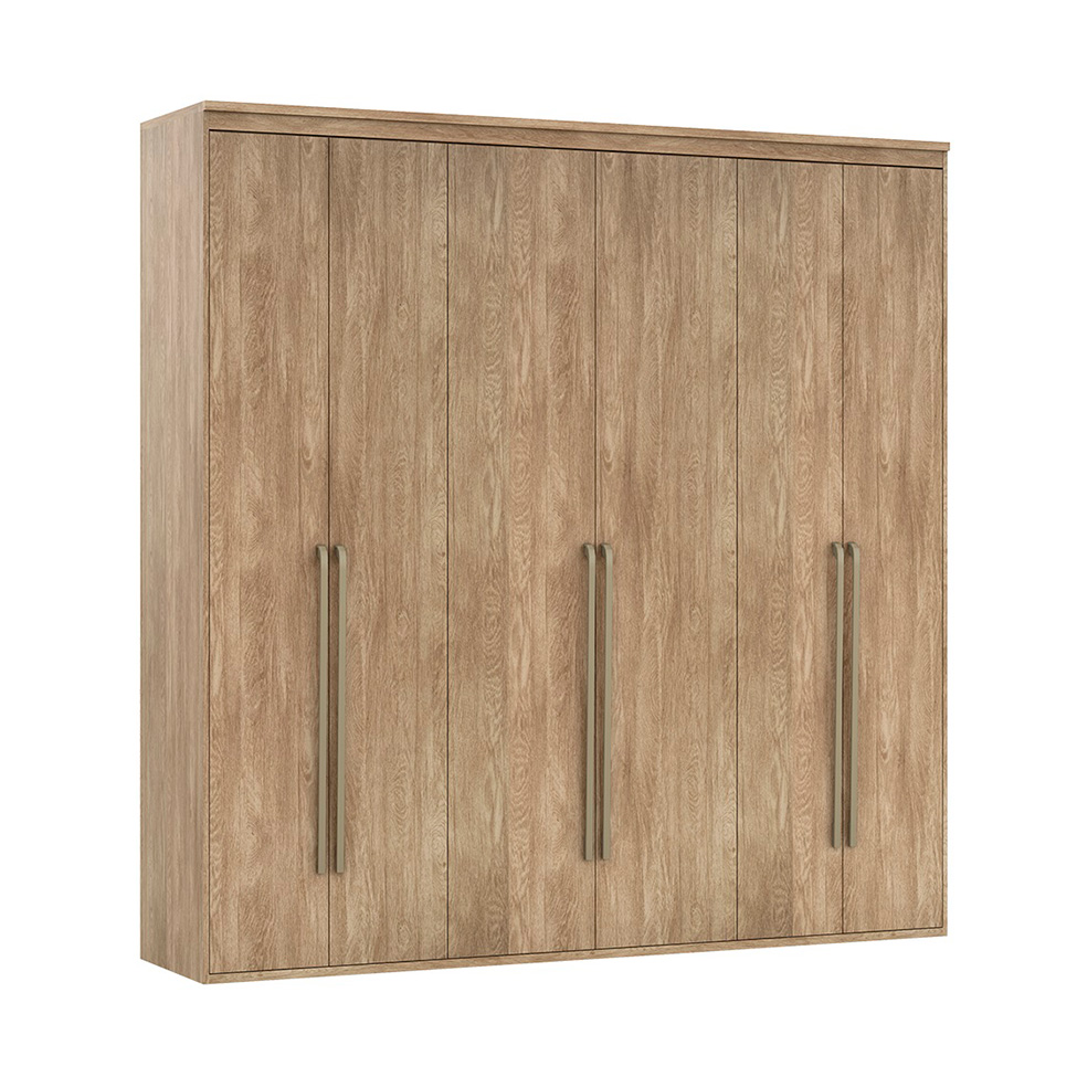 Guarda-Roupa Casal Originale 6 Portas 6 Gavetas Carvalho 207 cm