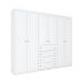 Guarda-Roupa Casal Orion 6 Portas 4 Gavetas Branco