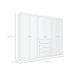 Guarda-Roupa Casal Orion 6 Portas 4 Gavetas Branco