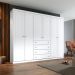 Guarda-Roupa Casal Orion 6 Portas 4 Gavetas Branco