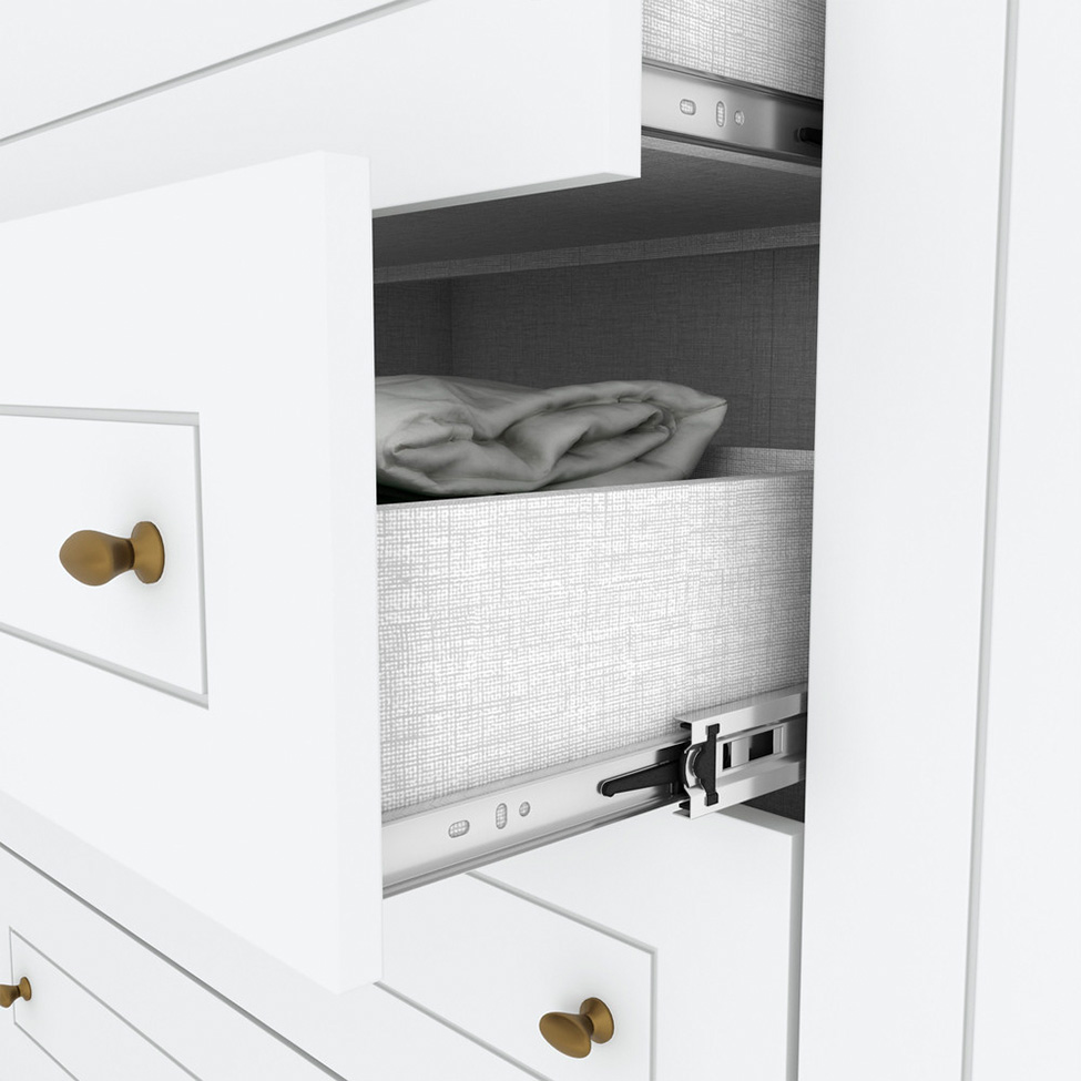 Guarda-Roupa Casal Orion 6 Portas 4 Gavetas Branco