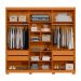 Guarda-Roupa Casal Ouro Verde 6 Portas 4 Gavetas Cinamomo e Off White