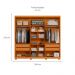 Guarda-Roupa Casal Ouro Verde 6 Portas 4 Gavetas Cinamomo e Off White