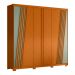 Guarda-Roupa Casal Ouro Verde 6 Portas 4 Gavetas Cinamomo e Sálvia