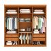 Guarda-Roupa Casal Paradiso com Pés 6 Portas 4 Gavetas Cinamomo 219 cm