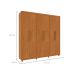 Guarda-Roupa Casal Paradiso com Pés 6 Portas 4 Gavetas Cinamomo 219 cm