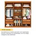 Guarda-Roupa Casal Paradiso com Pés 6 Portas 4 Gavetas Cinamomo 219 cm