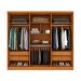 Guarda-Roupa Casal Paradiso com Pés 6 Portas 4 Gavetas Cinamomo 270 cm