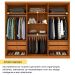 Guarda-Roupa Casal Paradiso com Pés 6 Portas 4 Gavetas Cinamomo 270 cm