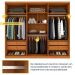 Guarda-Roupa Casal Paradiso com Pés 6 Portas 4 Gavetas Cinamomo 270 cm