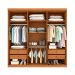 Guarda-Roupa Casal Paradiso com Pés 6 Portas 4 Gavetas Cinamomo e Off White 219 cm