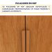 Guarda-Roupa Casal Paradiso sem Pés 6 Portas 4 Gavetas Cinamomo 270 cm