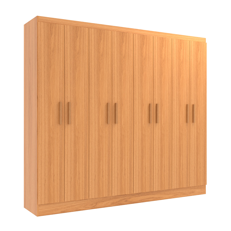 Guarda-Roupa Casal Paris 8 Portas Cinamomo