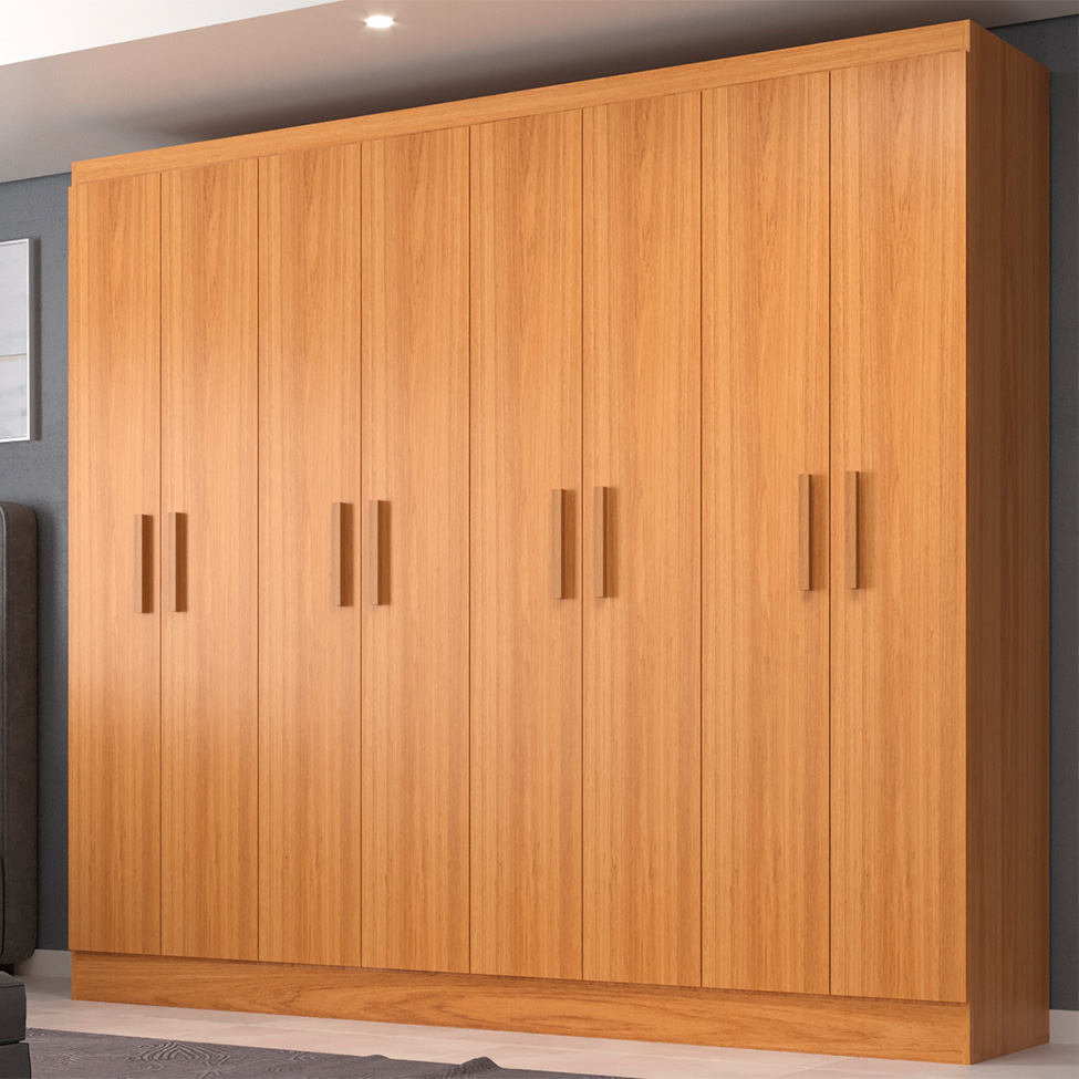 Guarda-Roupa Casal Paris 8 Portas Cinamomo