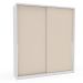 Guarda-Roupa Casal Porto 2 Portas 2 Gavetas Branco e Creme