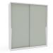Guarda-Roupa Casal Porto 2 Portas 2 Gavetas Branco e Verde