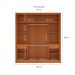 Guarda-Roupa Casal Porto 2 Portas 2 Gavetas Freijó e Azul
