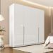 Guarda-Roupa Casal Porto 4 Portas 4 Gavetas Branco