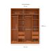 Guarda-Roupa Casal Porto 4 Portas 4 Gavetas Freijó e Branco