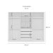 Guarda-Roupa Casal Porto 6 Portas 4 Gavetas Branco