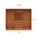 Guarda-Roupa Casal Porto 6 Portas 4 Gavetas Freijó e Azul