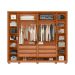Guarda-Roupa Casal Poseidon Ripado 6 Portas 6 Gavetas Freijó e Off White