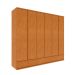 Guarda-Roupa Casal Positano 6 Portas 9 Gavetas Cinamomo