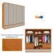 Guarda-Roupa Casal Positano 6 Portas 9 Gavetas Cinamomo e Off White