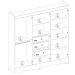 Guarda-Roupa Casal Prático 6 Portas 3 Gavetas Cinamon e Off White