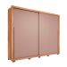 Guarda-Roupa Casal Praticus 2 Portas 4 Gavetas Buriti e Fendi