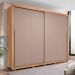 Guarda-Roupa Casal Praticus 2 Portas 4 Gavetas Buriti e Fendi