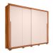 Guarda-Roupa Casal Praticus 2 Portas 4 Gavetas Freijó e Off White