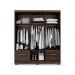 Guarda-Roupa Casal Primacy 6 Portas 4 Gavetas Capuccino Wood
