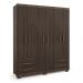 Guarda-Roupa Casal Primacy 6 Portas 4 Gavetas Capuccino Wood