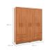 Guarda-Roupa Casal Primacy 6 Portas 4 Gavetas Freijó