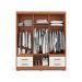 Guarda-Roupa Casal Primacy 6 Portas 4 Gavetas Freijó Wood e Off White