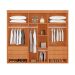 Guarda-Roupa Casal Pulse 100% MDF 6 Portas 6 Gavetas Naturalle e Off White