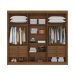 Guarda-Roupa Casal Ripado Portugal IV 6 Portas 6 Gavetas Cacau