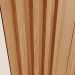 Guarda-Roupa Casal Ripado com Espelho Norton 6 Portas 4 Gavetas Nature e Off White