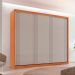 Guarda-Roupa Casal Royale 100% MDF 3 Portas Naturalle e Off White